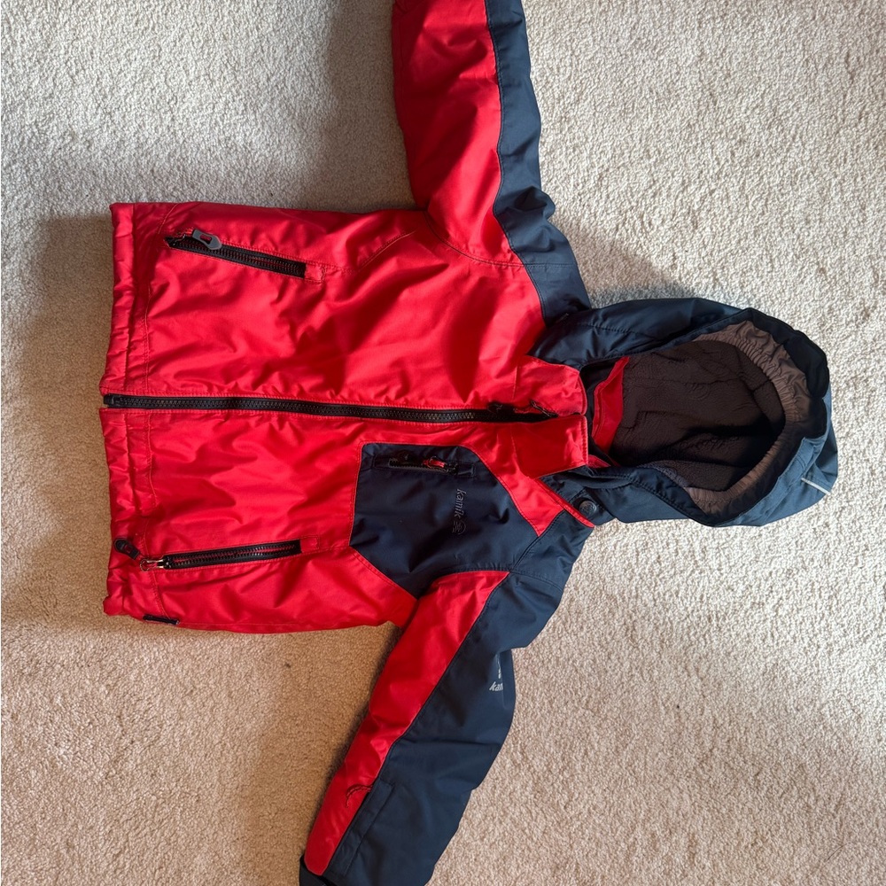 Kamik Kids Red and Black Winter Jacket 3T
